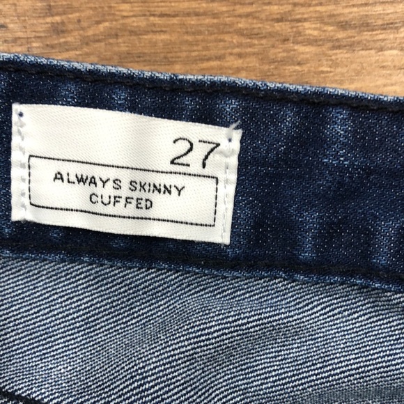 Gap size 27 always skinny cuffed jeans - Picture 5 of 6